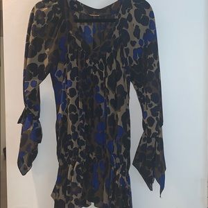 Roberto Cavalli Print Textured Blouse